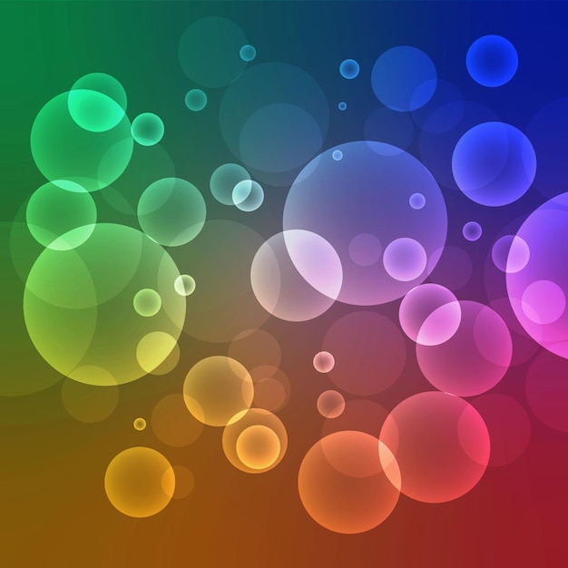 Vector ilustración vectorial de bokeh abstracta colores de gradiente de fondo