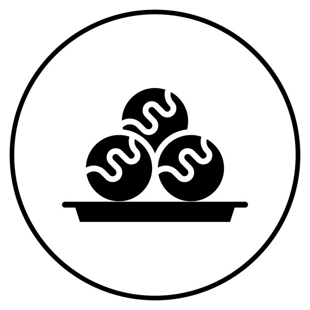 Ilustración vectorial de las bolas de chocolate