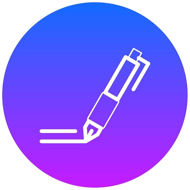 Ilustración vectorial del bolígrafo