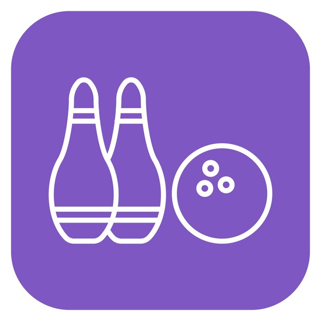 Ilustración vectorial de bolos