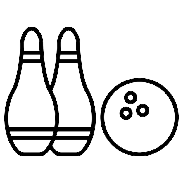 Ilustración vectorial de bolos