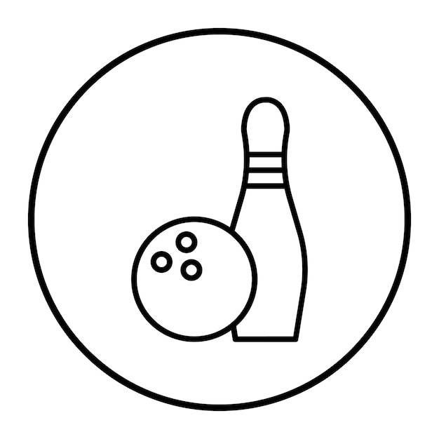 Ilustración vectorial de bolos