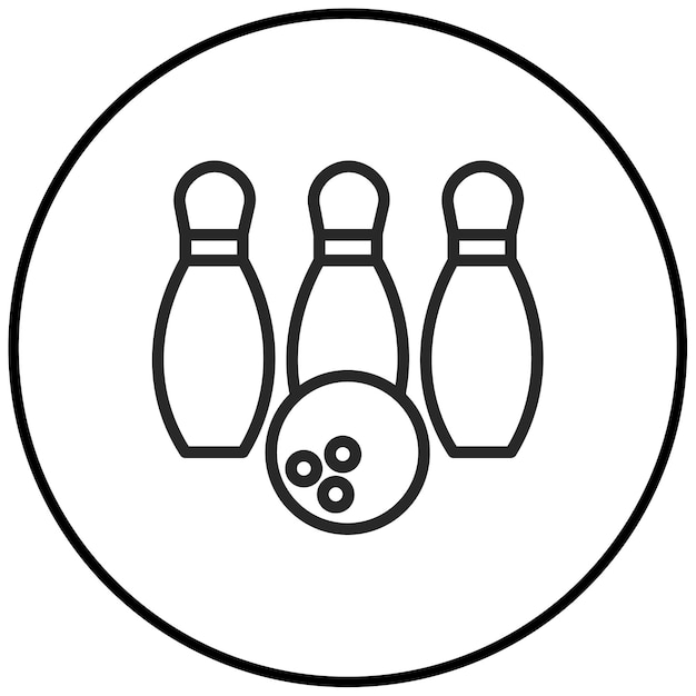 Ilustración vectorial de bolos