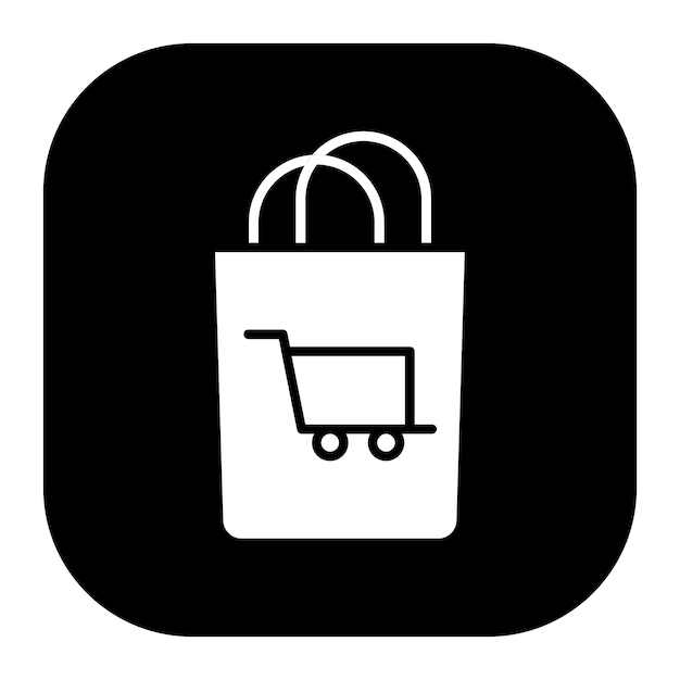 Ilustración vectorial de la bolsa de compras
