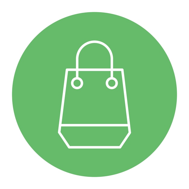 Ilustración vectorial de la bolsa de compras