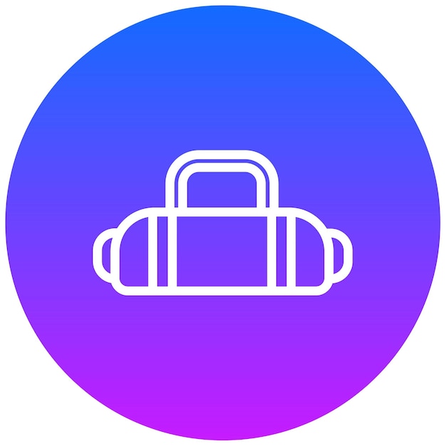Ilustración vectorial de la bolsa deportiva