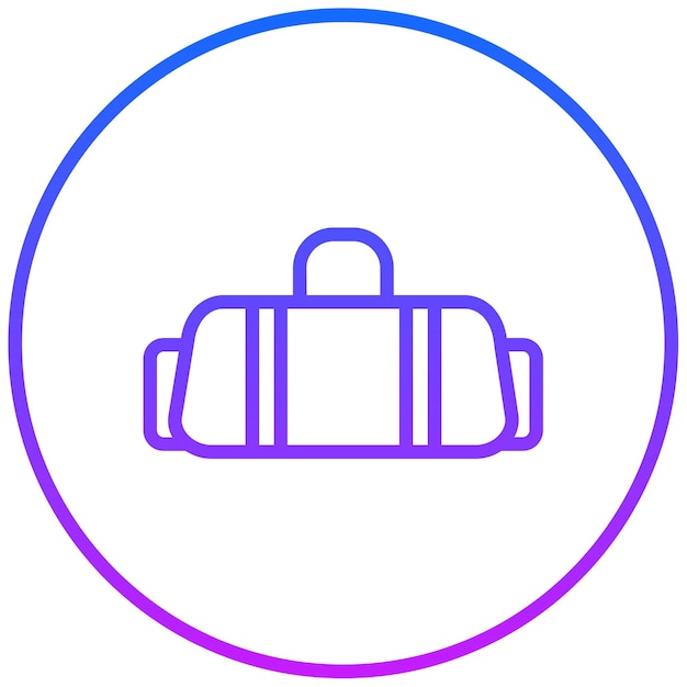 Ilustración vectorial de la bolsa deportiva