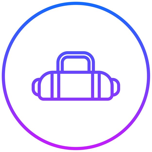 Ilustración vectorial de la bolsa deportiva