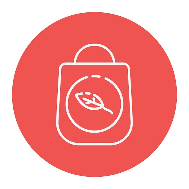 Ilustración vectorial de la bolsa Ecote