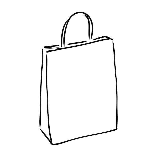 Ilustración vectorial de una bolsa de plástico vector de bolsa de plástico