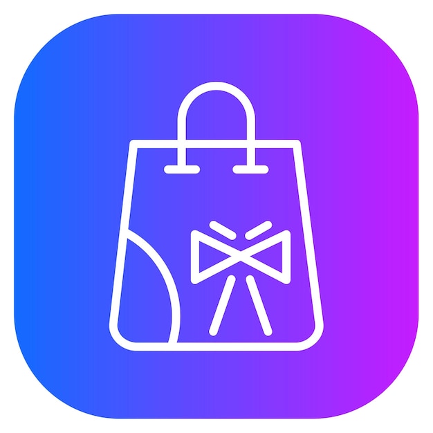 Ilustración vectorial de la bolsa de regalos
