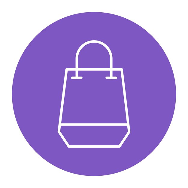 Ilustración vectorial de la bolsa de totebag
