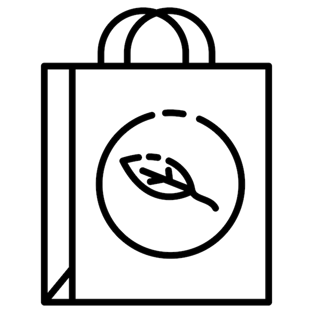 Ilustración vectorial de bolsas ecológicas
