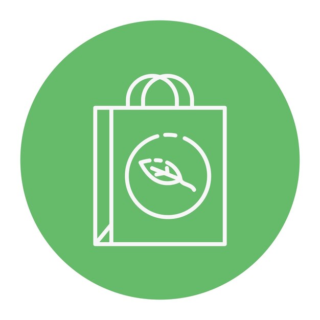 Ilustración vectorial de bolsas ecológicas