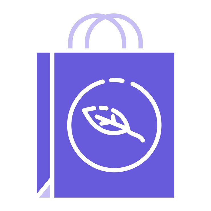 Vector ilustración vectorial de bolsas ecológicas