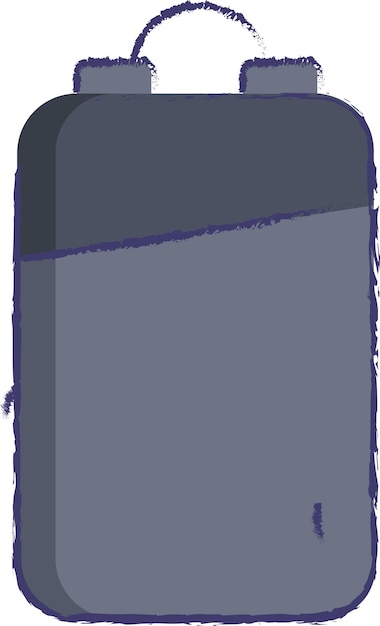 Ilustración vectorial del bolso de mano dibujado a mano