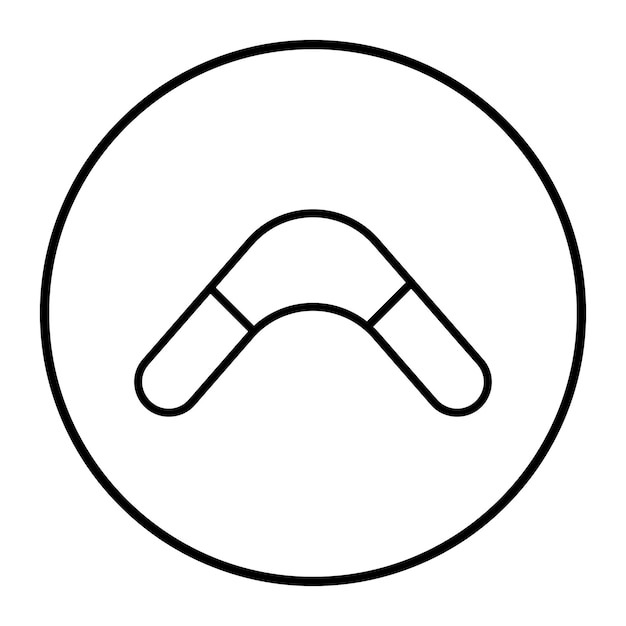 Ilustración vectorial de boomerang