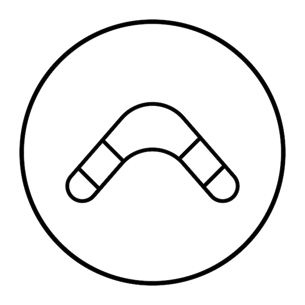Ilustración vectorial de boomerang