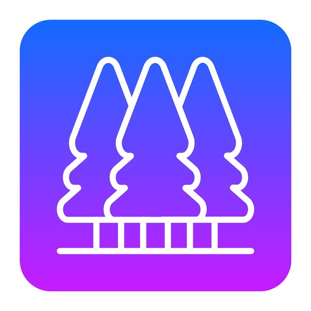 Ilustración vectorial del bosque