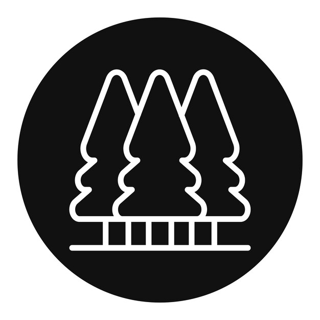 Ilustración vectorial del bosque