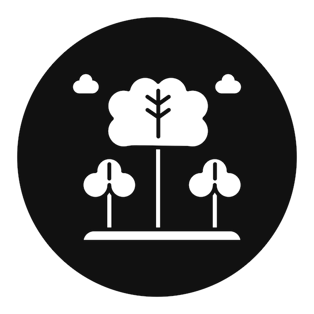 Ilustración vectorial del bosque