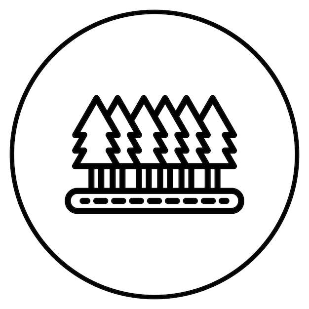 Ilustración vectorial del bosque