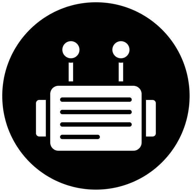 Ilustración vectorial del bot de chat inteligente