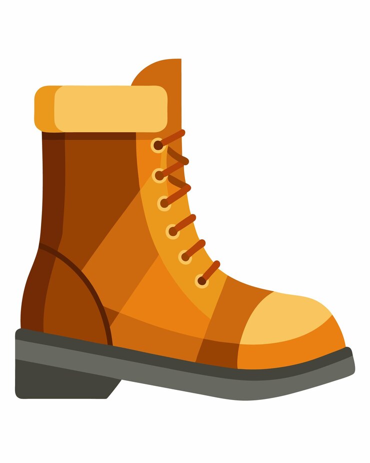 Vector ilustración vectorial de botas aisladas en un fondo blanco
