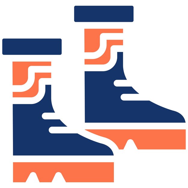 Ilustración vectorial de las botas de bomberos