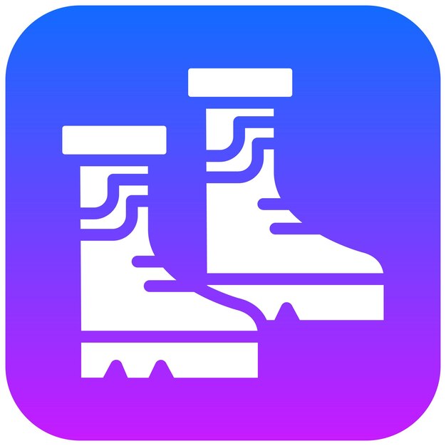 Ilustración vectorial de las botas de bomberos