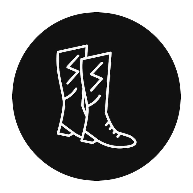 Ilustración vectorial de las botas de electricista