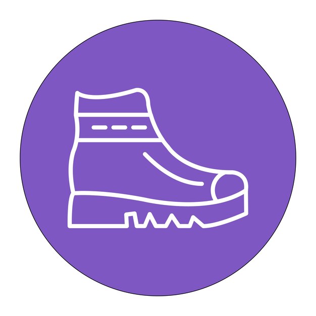 Ilustración vectorial de las botas de invierno
