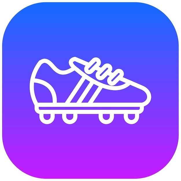 Ilustración vectorial de las botas de rugby