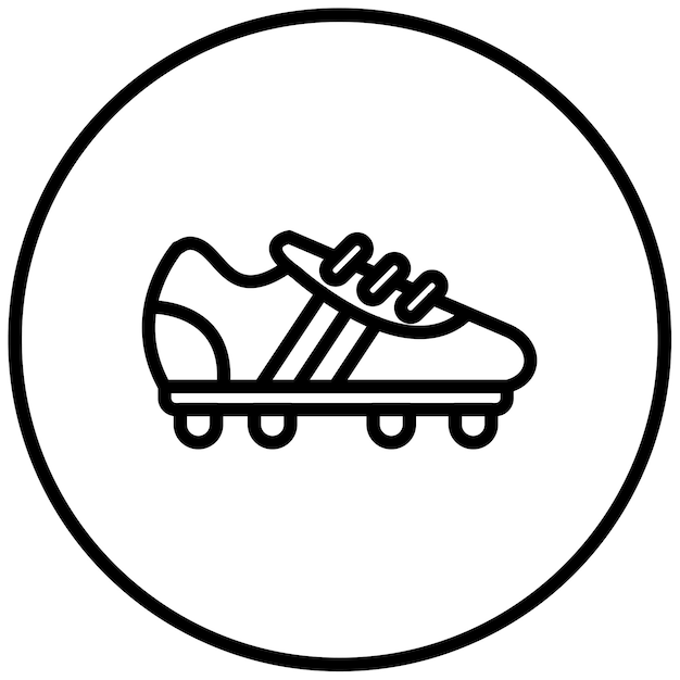 Ilustración vectorial de las botas de rugby