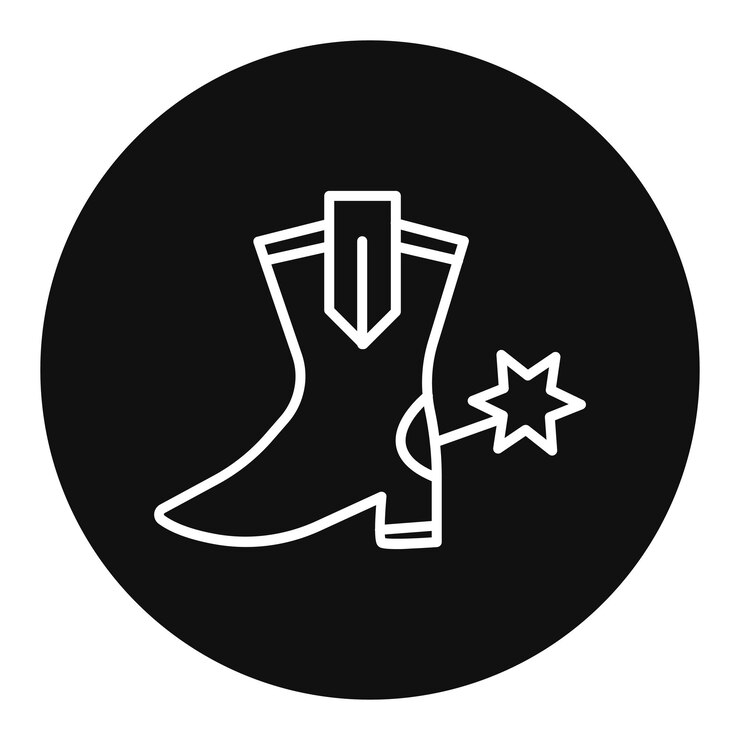 Vector ilustración vectorial de las botas salvajes