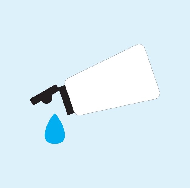 Ilustración vectorial de la botella de la bomba de desinfectante para manos Gel de alcohol de lavado utilizado contra virus