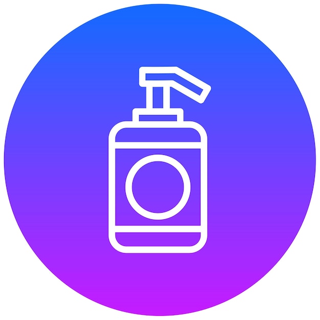 Ilustración vectorial de la botella de desinfectante para manos