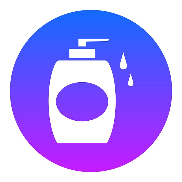 Ilustración vectorial de la botella de jabón