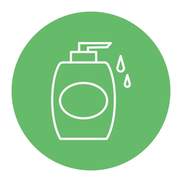 Ilustración vectorial de la botella de jabón