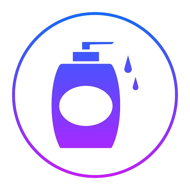 Ilustración vectorial de la botella de jabón