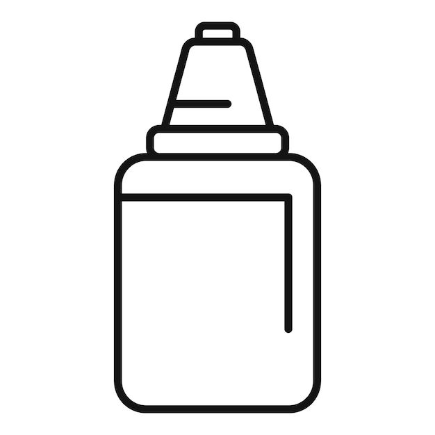 Ilustración vectorial de una botella de pegamento