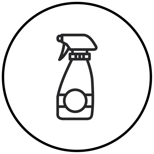 Ilustración vectorial de la botella de Sparay