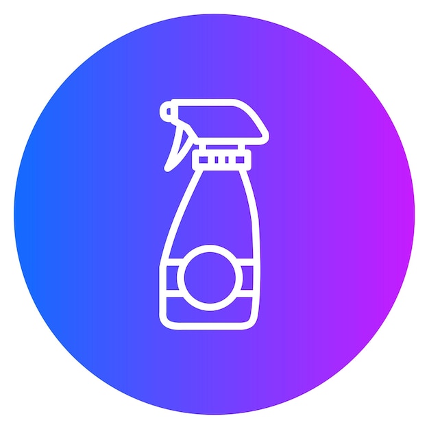 Ilustración vectorial de la botella de Sparay