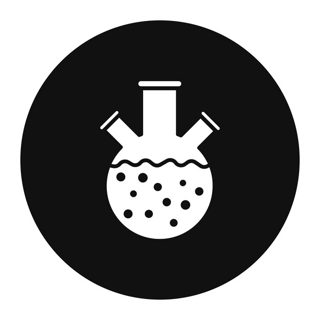 Ilustración vectorial de la botella de tres cuellos