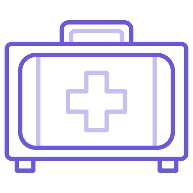 Ilustración vectorial del botiquín de primeros auxilios