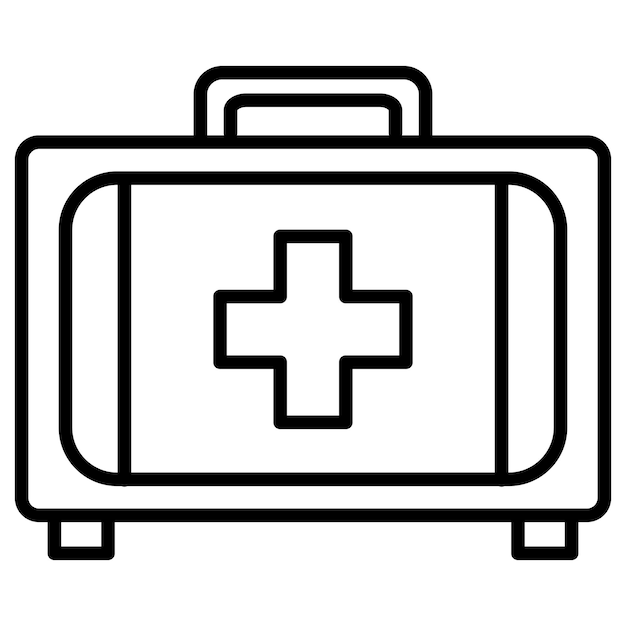 Ilustración vectorial del botiquín de primeros auxilios