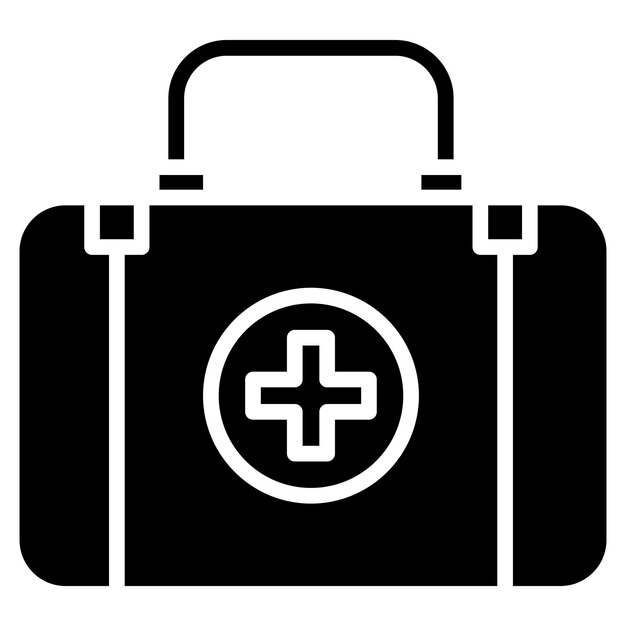 Ilustración vectorial del botiquín de primeros auxilios