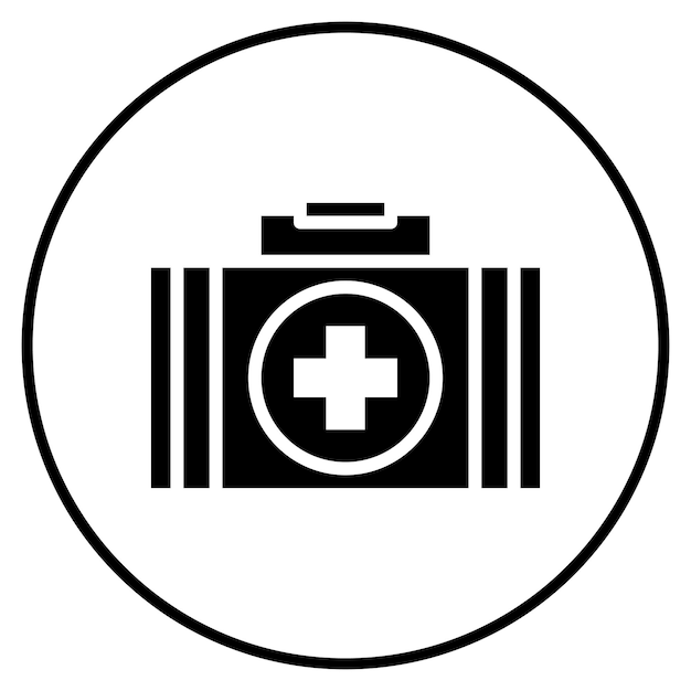 Ilustración vectorial del botiquín de primeros auxilios