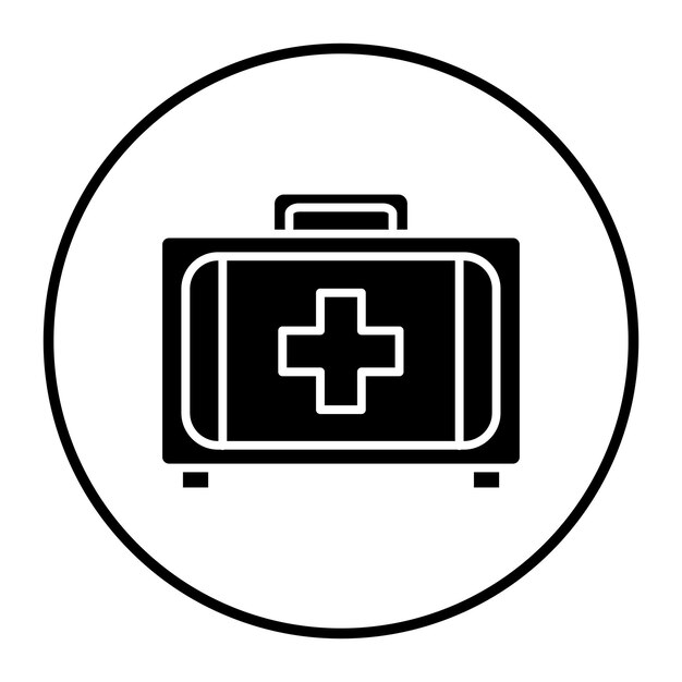 Ilustración vectorial del botiquín de primeros auxilios