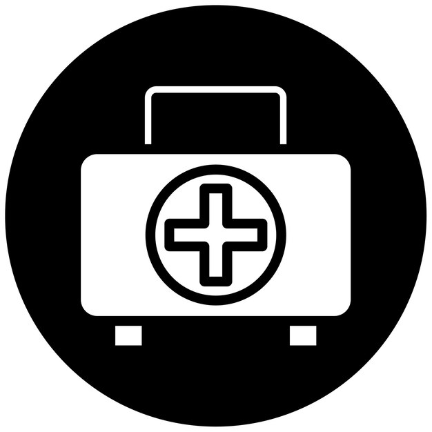 Ilustración vectorial del botiquín de primeros auxilios